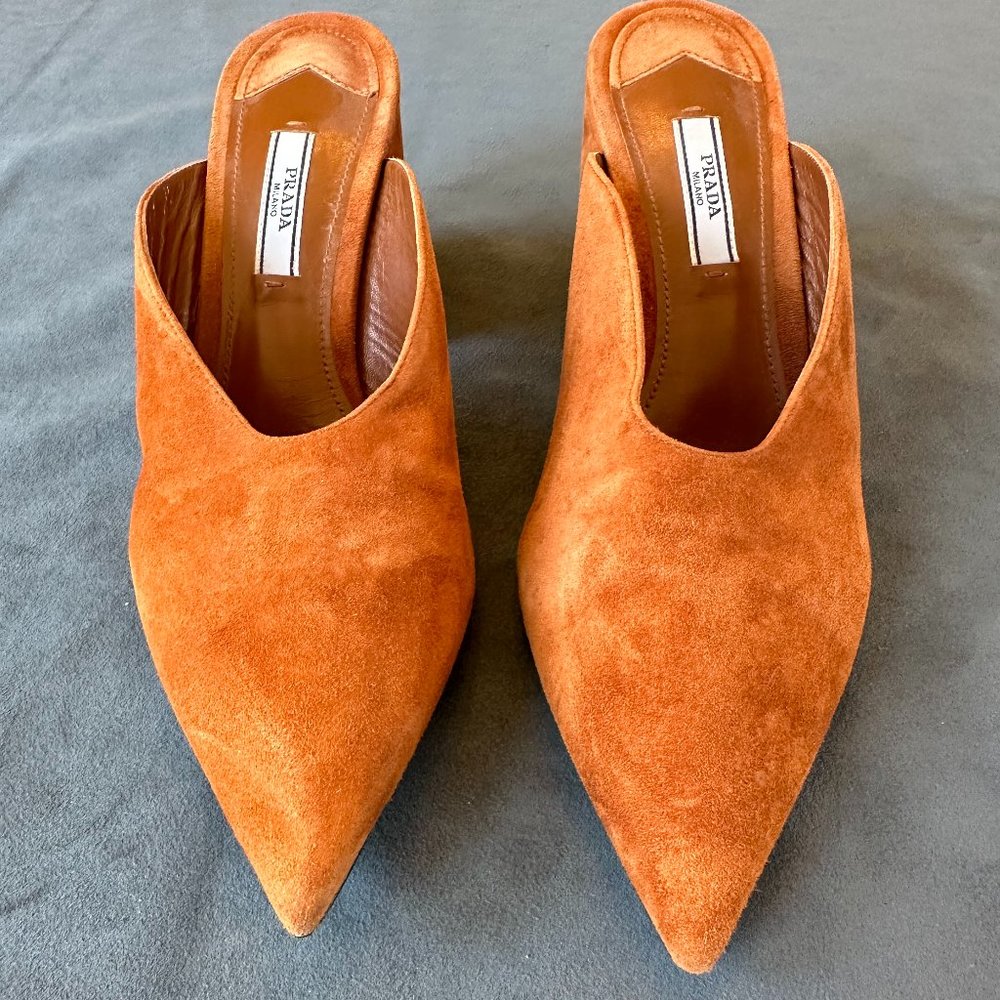 Brown Prada Mules - Calzarture Donna Size 39.5/US 9.5